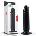 22,5 Cm Kalın Siyah Yumuşak Anal Dildo