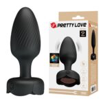 10 Titreşimli 5 Renk LED Işıklı Süper Silikon Anal Plug