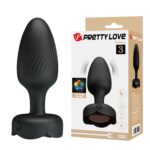 USB Şarjlı 10 Fonksiyonlu Titreşimli 5 Renk LED Işıklı Silikon Anal Plug