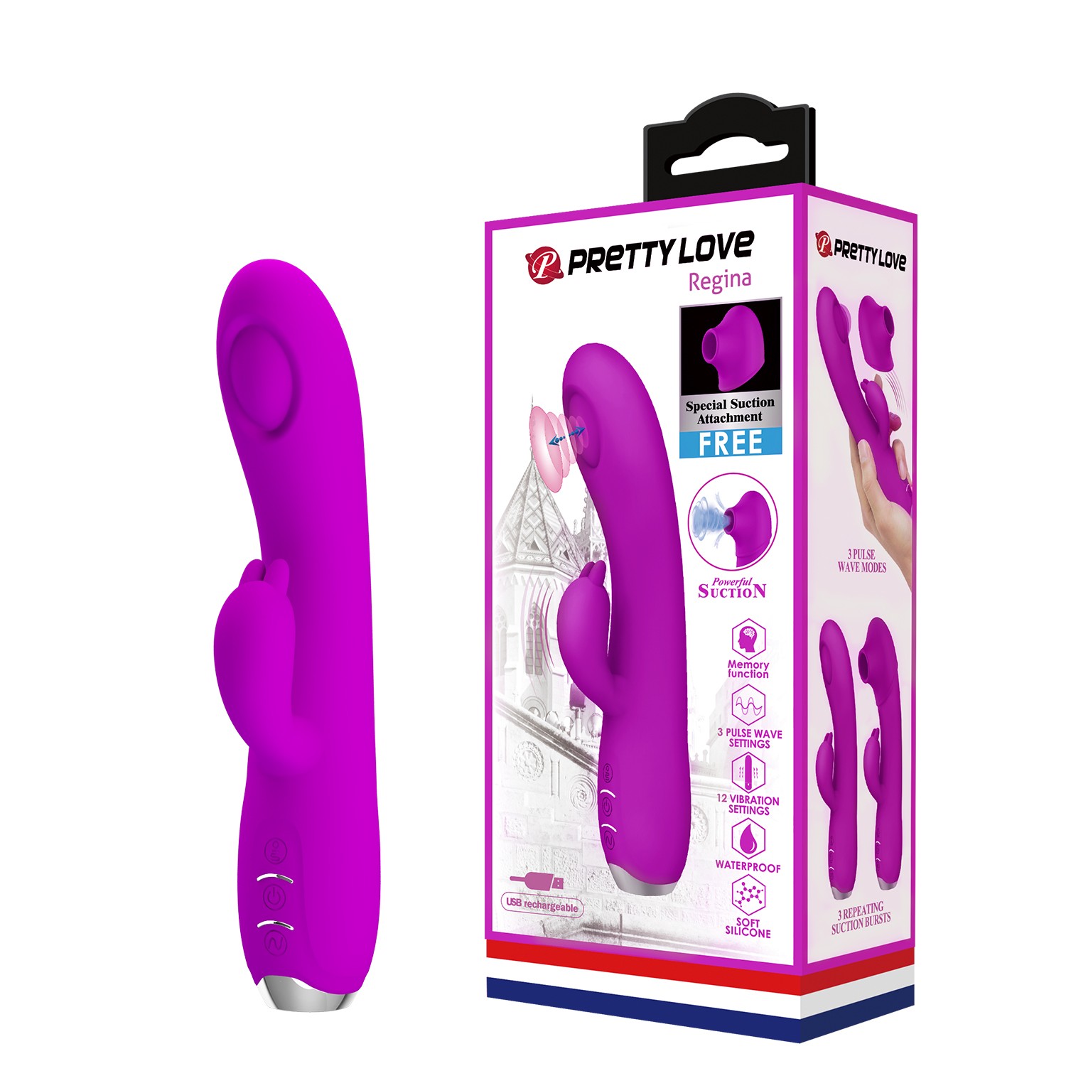 12 Fonksiyonlu G-Noktası Ve Klitoral Uyarımlı Vakum Başlıklı Tavşan Vibratör 12 Fonksiyonlu G-Noktası Ve Klitoral Uyarımlı Vakum Başlıklı Tavşan Vibratör