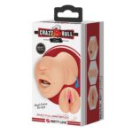 3 Boyutlu Ten Renkli Çift Taraflı Oral Ve Vajinal Mastürbatör