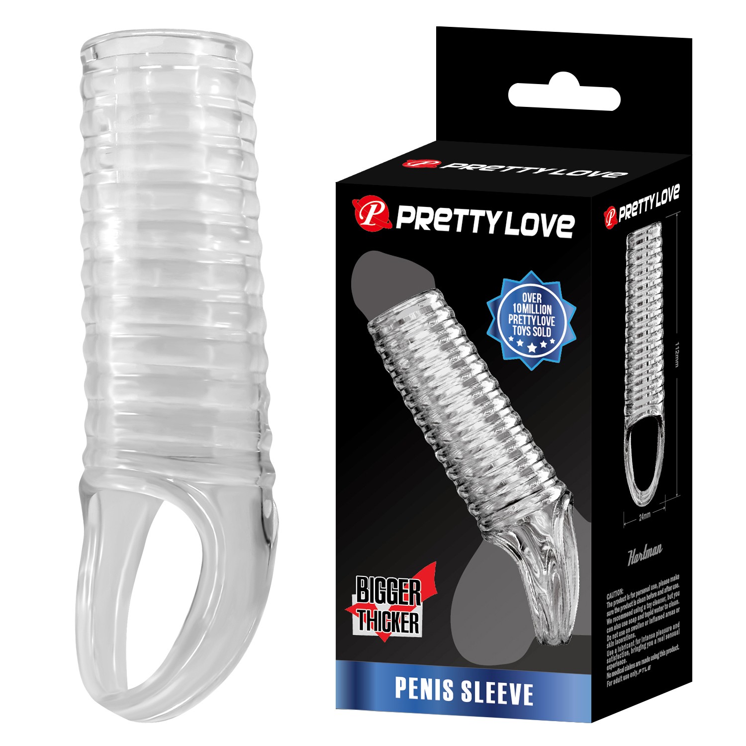 Ribbed Dokulu Penis Kılıfı (Şeffaf) Ribbed Dokulu Penis Kılıfı (Şeffaf)