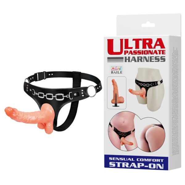 15,7 Cm Belden Bağlamalı Gerçekçi Strap-On