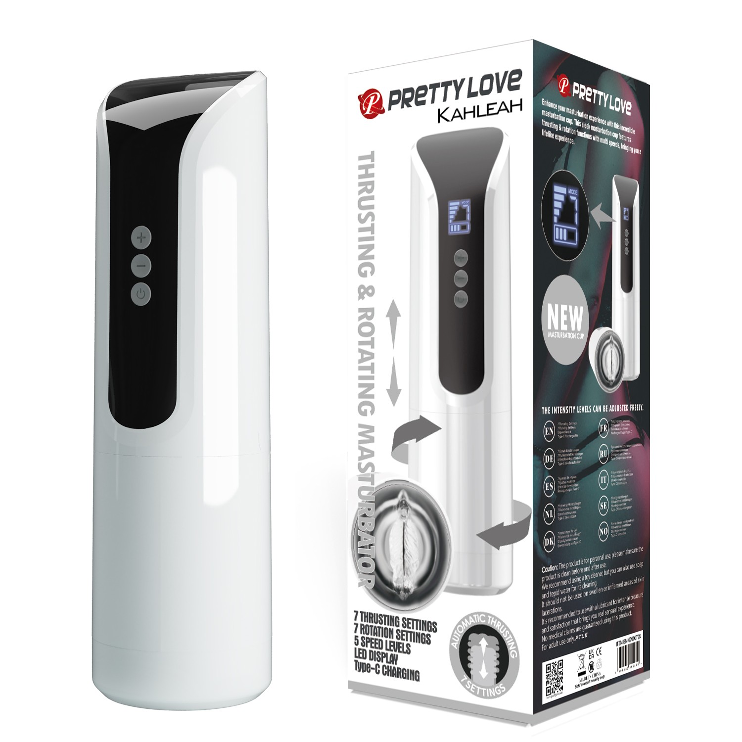 USB Şarjlı İleri Geri Hareketli & Rotasyonlu Sesli Mastürbatör USB Şarjlı İleri Geri Hareketli & Rotasyonlu Sesli Mastürbatör