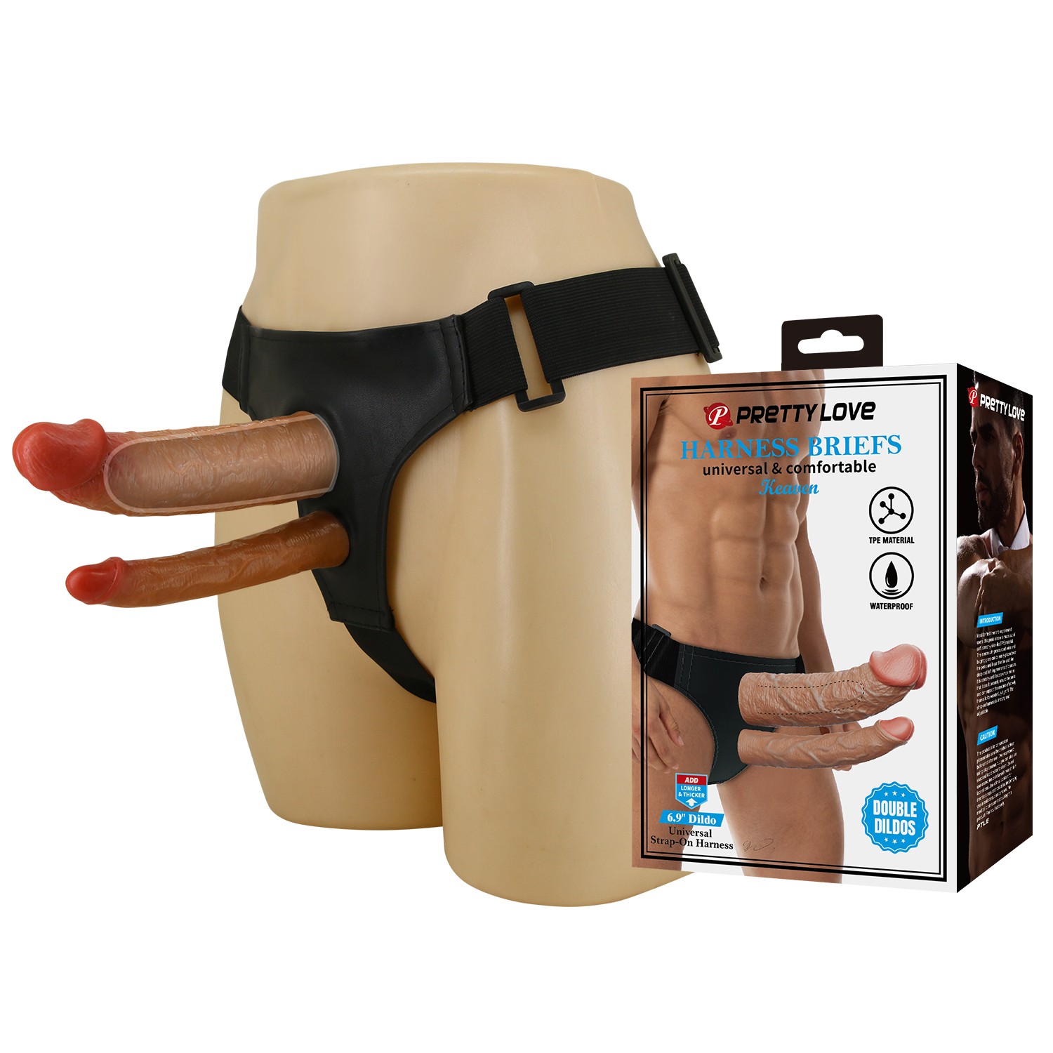 21,5 Cm Belden Bağlamalı Çift Dildolu İçi Boş Strapon Penis 21,5 Cm Belden Bağlamalı Çift Dildolu İçi Boş Strapon Penis