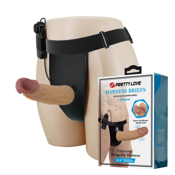 Titreşimli Belden Bağlamalı İçi Boş Strapon Penis