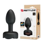 USB Şarjlı 10 Fonksiyonlu Titreşimli 5 Renk LED Işıklı Silikon Anal Plug