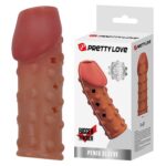 Kabartmalı Ve Delikli Ucu Açık Penis Kılıfı