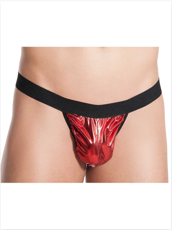 Fantezi Kırmızı Lame Çekici Erkek String Tanga Fantezi Kırmızı Lame Çekici Erkek String Tanga