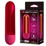 10 Fonksiyonlu USB Şarjlı Metalik Taşınabilir Kırmızı Mini Vibratör