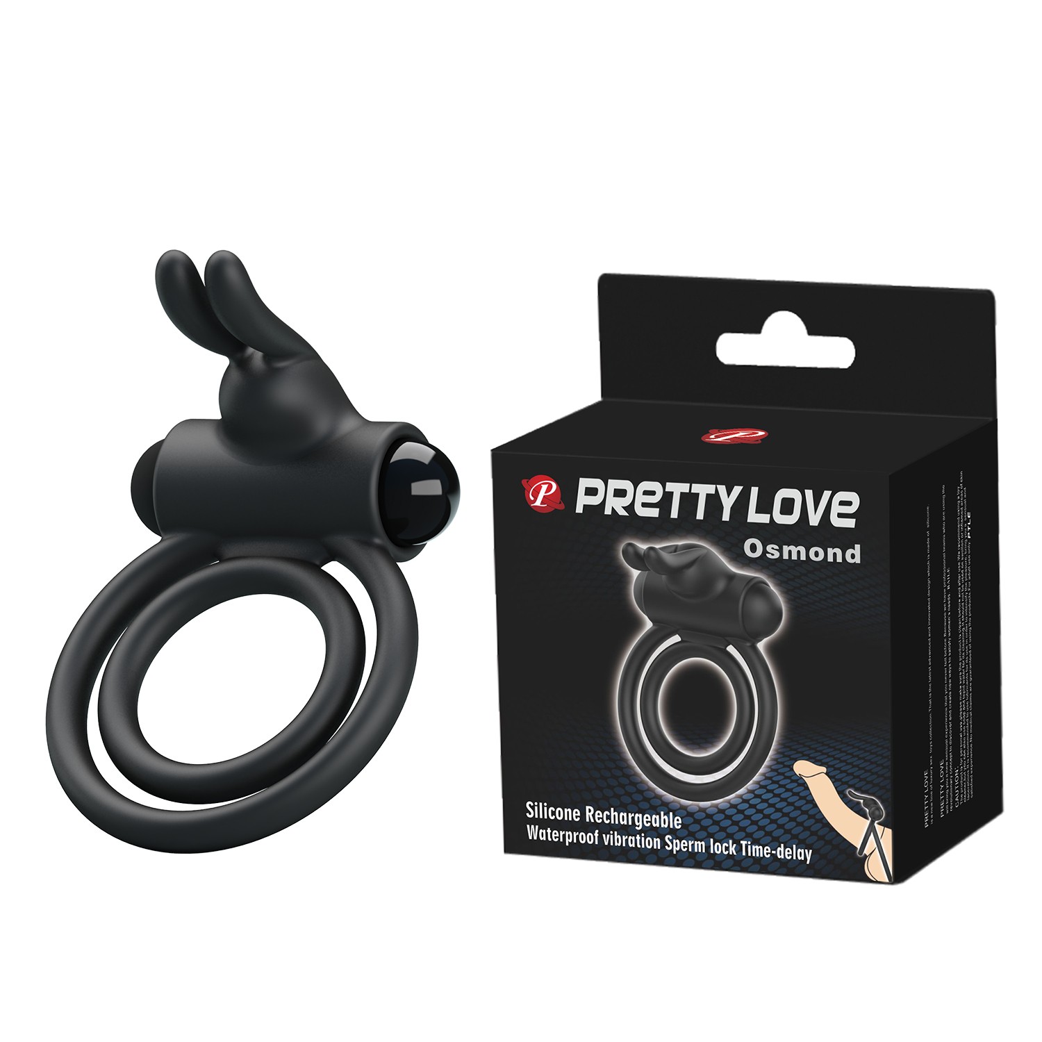 Çift Halkalı Titreşimli Penis Halkası Tavşan Kulaklı Silikon Cock Ring Çift Halkalı Titreşimli Penis Halkası Tavşan Kulaklı Silikon Cock Ring