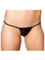 Fantezi Siyah Lame String Tanga