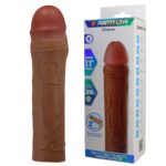 5 Cm Uzatmalı Melez Rengi Gerçekçi Penis Kılıfı