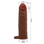 Melez Gerçekçi Uzatmalı Penis Kılıfı
