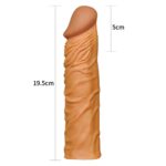 Melez Silikon Kalınlaştırıcı Penis Kılıfı