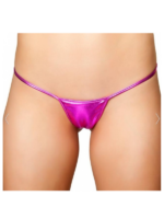 Büyük Beden Fantezi Pembe Lame String Tanga