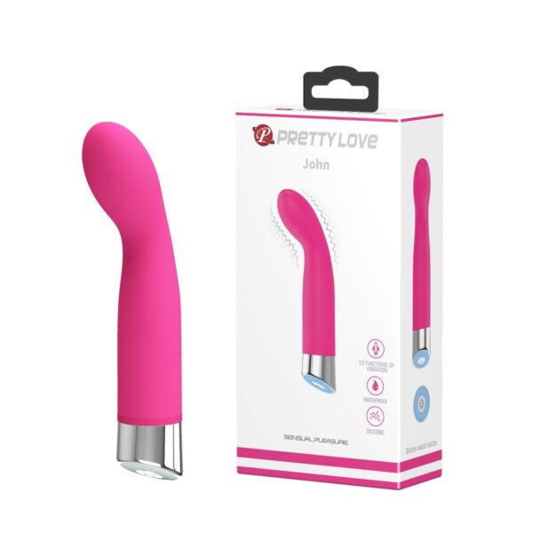 12 Fonksiyonlu IPX7 Su Geçirmez G-Spot Vibratör (Pembe)