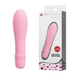 10 Modlu Spiral Desenli Mini Silikon Vibratör (Pembe)