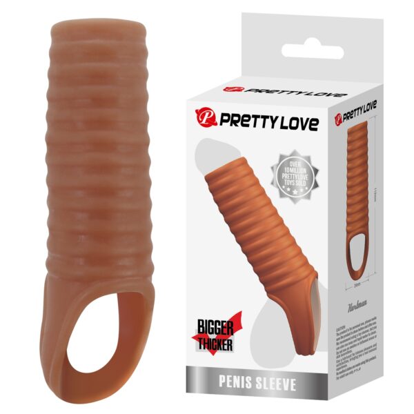 Tırtıklı Dokulu Süper Penis Kılıfı