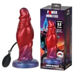 22 Cm Şişirilebilir Alien Monster Dildo Pompalı Kontrollü Genişleme Vantuzlu