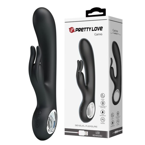 USB Şarjlı 7 Titreşim Modlu Ve Isıtma Fonksiyonlu Rabbit Vibratör