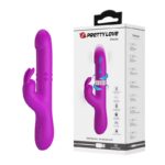 USB Şarjlı 12 Titreşim, 4 Rotasyon Ve 4 İleri Geri Hareket Fonksiyonlu Rabbit Vibratör