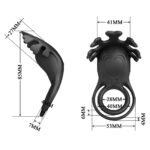 Siyah Şarjlı Titreşimli Penis Halkası