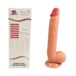 27 Cm Ekstra Uzun Realistik Dokulu Ten Rengi Vantuzlu Dildo Penis