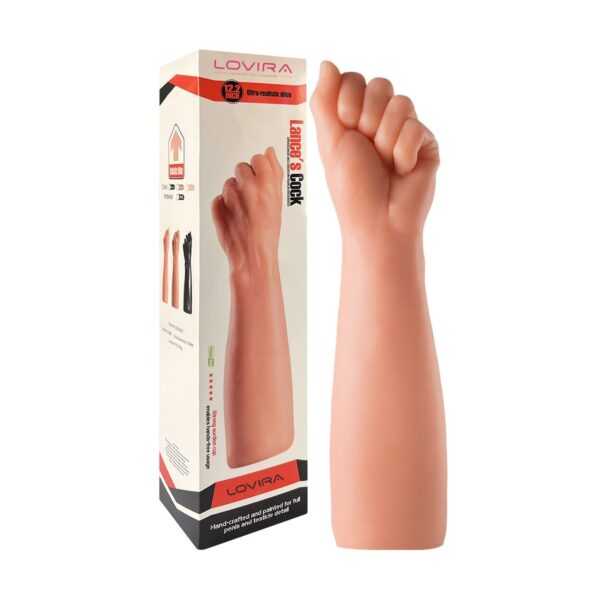 30 Cm Dev Kalın Realistik Yumruk Dildo Ten Rengi
