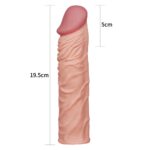 Ten Rengi Dolgulu Uzatmalı Penis Kılıfı