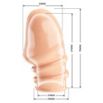 Ten Rengi Esnek Dolgulu Penis Kılıfı