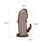 Tırtıklı Silikon Penis Kılıfı