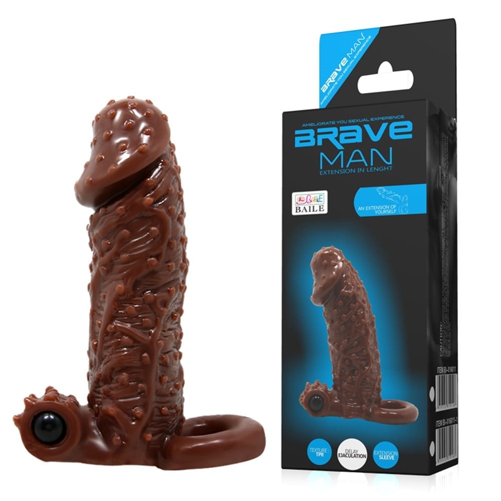 4 Cm Uzatmalı Titreşimli Tırtıklı Testis Halkalı Penis Kılıfı 4 Cm Uzatmalı Titreşimli Tırtıklı Testis Halkalı Penis Kılıfı