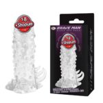 Tırtıklı Titreşimli Penis Genişletici & Uzatıcı Kılıf