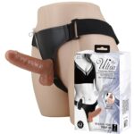 16 Cm Çift Katmanlı Titreşimli Strapon Penis (Ayarlanabilir Kemer Dahil)