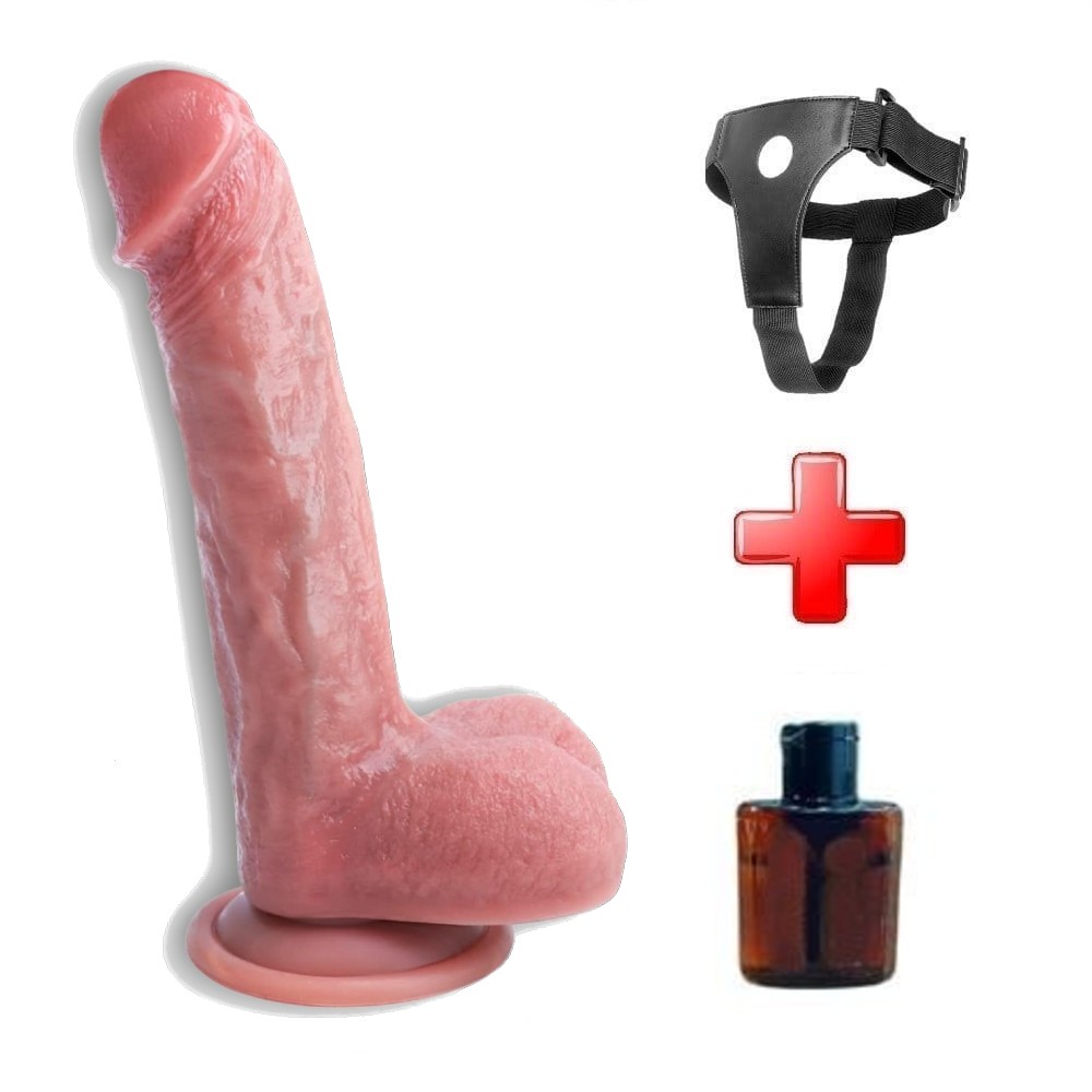 21,5 Cm Ultra Gerçekçi Melez Belden Bağlamalı Vantuzlu Dildo Penis 21,5 Cm Ultra Gerçekçi Melez Belden Bağlamalı Vantuzlu Dildo Penis