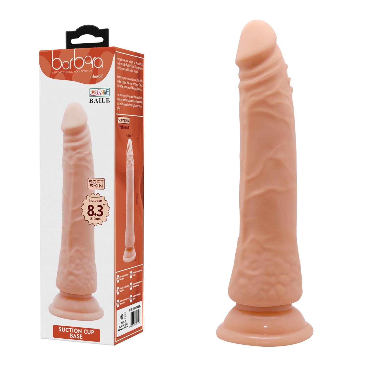21 Cm Kıkırdak Yapılı Realistik Dildo Penis 21 Cm Kıkırdak Yapılı Realistik Dildo Penis