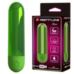 10 Fonksiyonlu USB Şarjlı Metalik Taşınabilir Yeşil Mini Vibratör