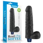 22,6 Cm USB Şarjlı Yeni Nesil Realistik Titreşimli Zenci Dildo Penis