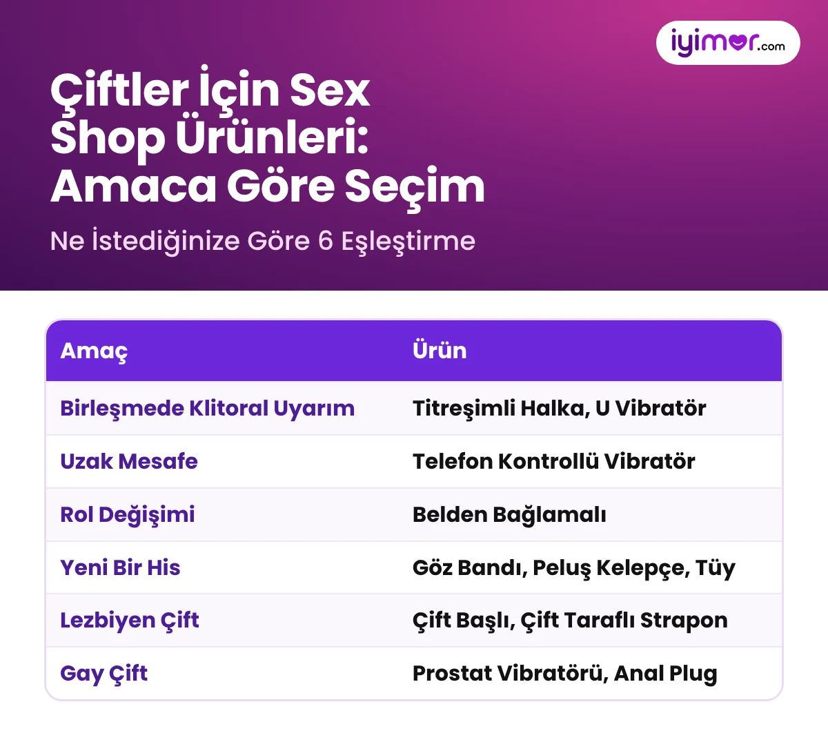 Eşimle Ne Deneyebilirim: Hetero, Lezbiyen Ve Gay Çiftler İçin Amaca Göre Oyuncak Eşleştirmesi