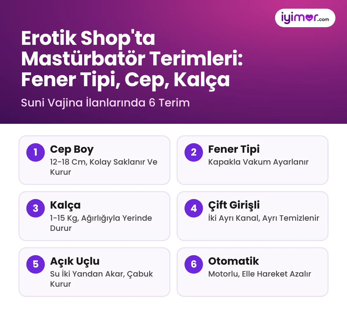 Fener Tipi Mastürbatör Nedir: Erotik Shop'ta Cep Boy, Kalça, Çift Girişli Ve Açık Uçlu Suni Vajina Terimleri