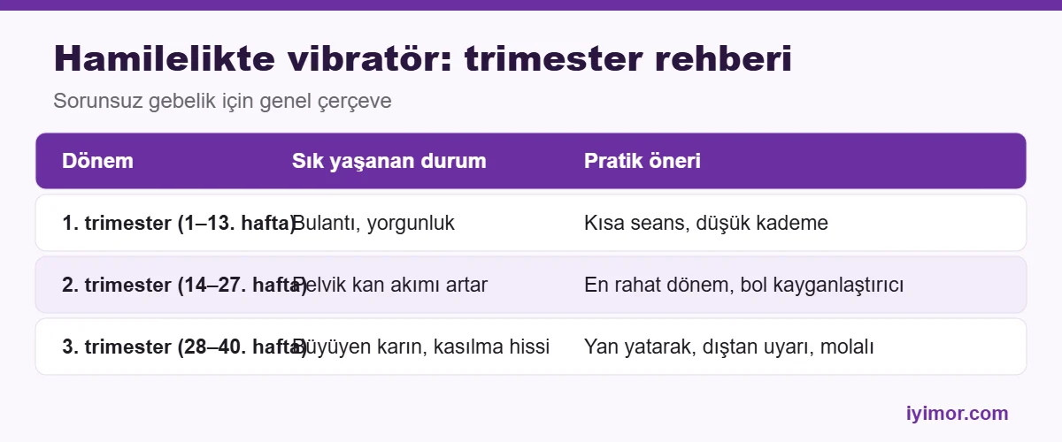 Sex Shop hamilelikte vibratör kullanımı trimester tablosu