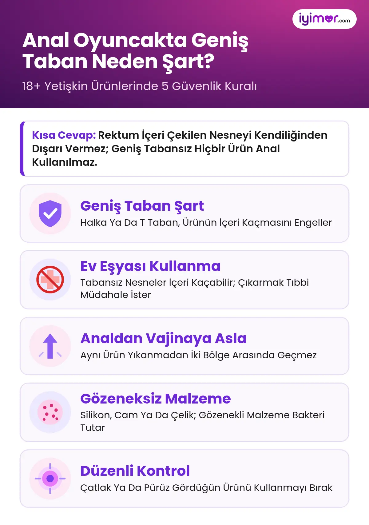 Anal Oyuncakta Geniş Taban Neden Şart: 5 Temel Güvenlik Kuralı Ve Acil Durum Notu