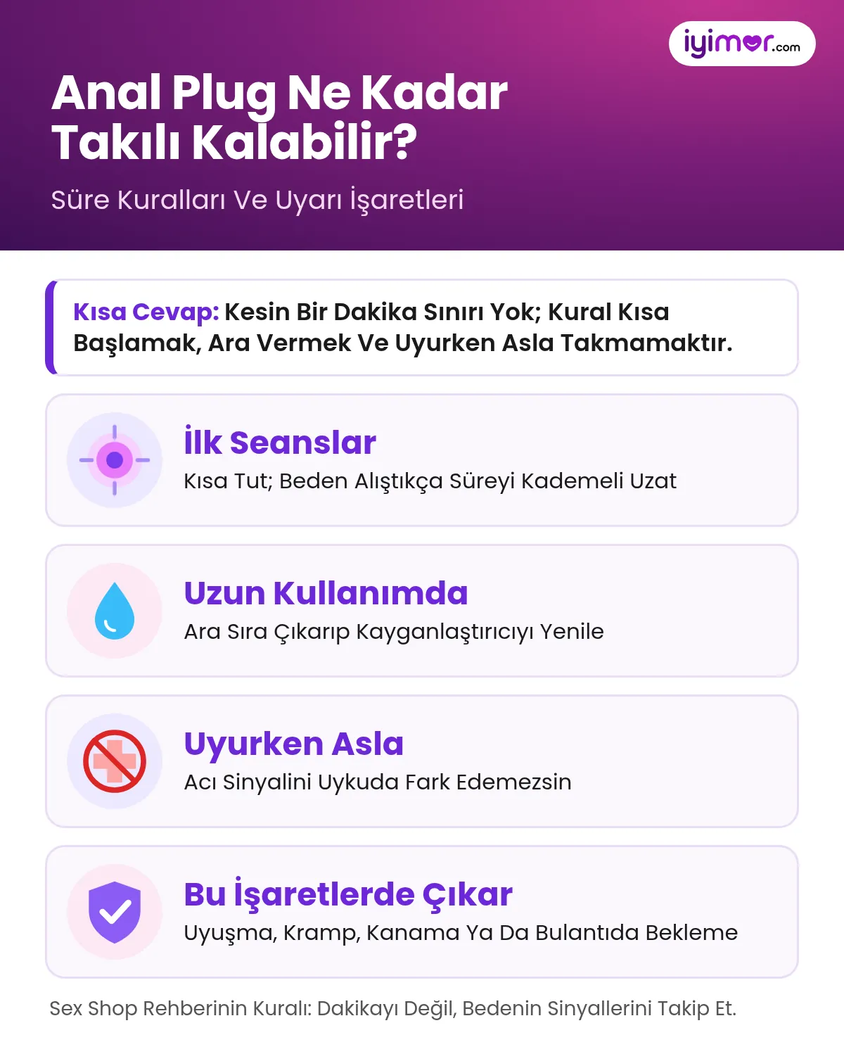 Anal Plug Ne Kadar Takılı Kalabilir: Süre Kuralları Ve Hemen Çıkarılması Gereken İşaretler
