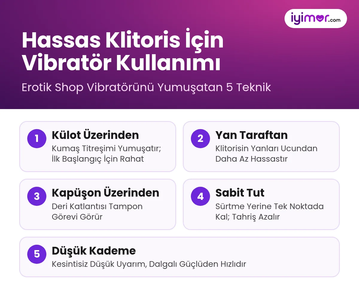 Hassas Klitoris İçin Vibratör Kullanımı: Külot Üzerinden Ve Dolaylı Temasla 5 Teknik