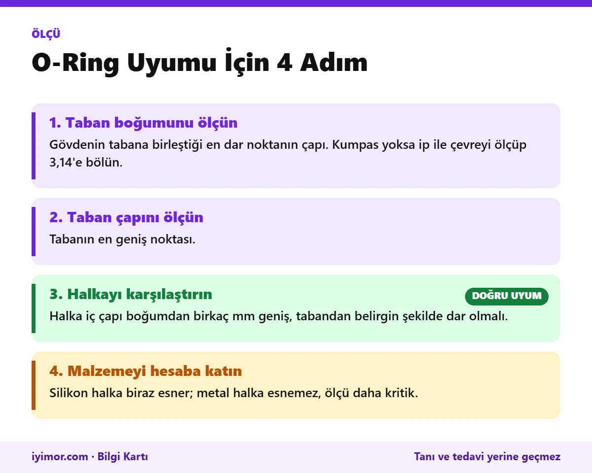 Strap-on O-ring Halka Ölçüsü İçin Dildo Taban Boğumu Ve Taban Çapı Ölçme Adımları