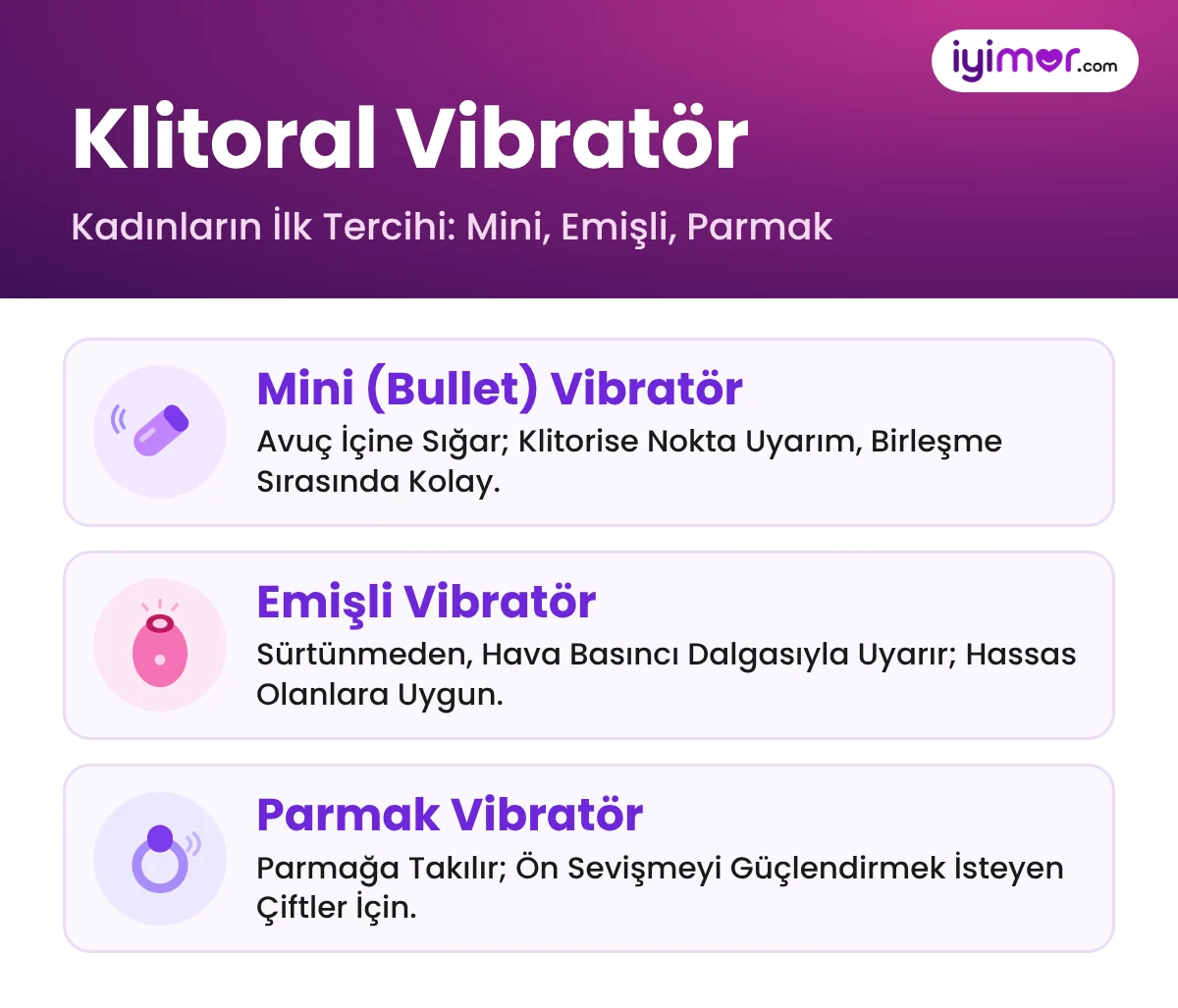 Klitoral Vibratör Modelleri: Mini Bullet Vibratör, Emişli Klitoris Vibratörü Ve Parmak Vibratör