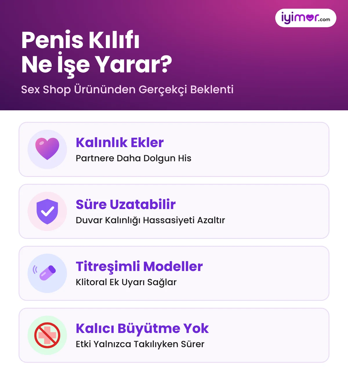 Penis Kılıfı Ne İşe Yarar: Kalınlık Ekler, Süreyi Uzatabilir, Titreşimli Modellerde Ek Uyarı Verir, Kalıcı Büyütme Sağlamaz