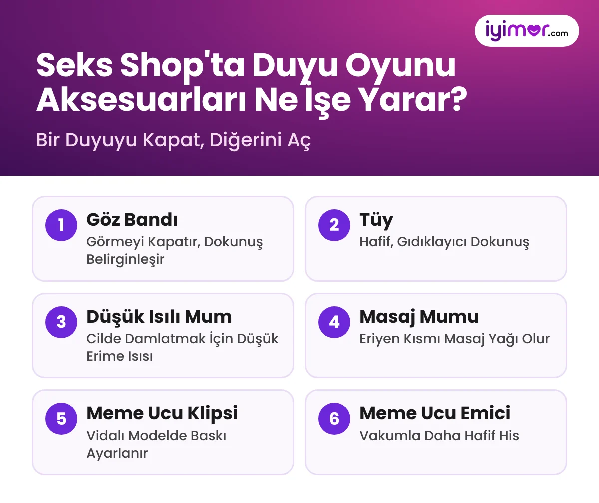 Göz Bandı, Düşük Isılı Mum Ve Tüy Ne İşe Yarar: Seks Shop'ta Duyu Oyunu Aksesuarlarının Kısa Açıklaması