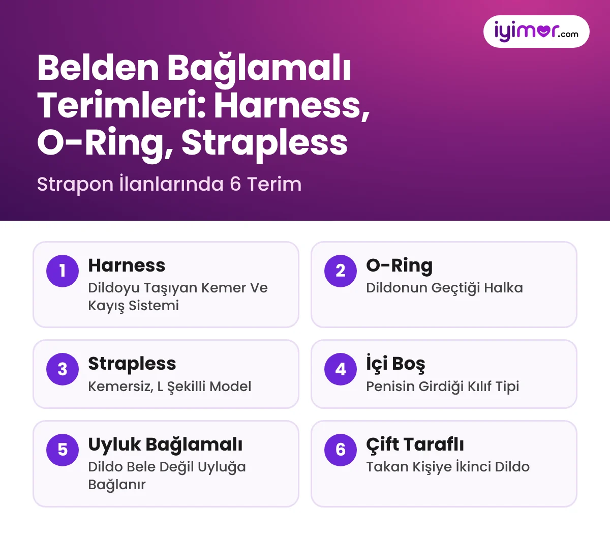 Harness Nedir: Yetişkin Ürünlerinde Strapon İlanlarındaki O-Ring, Strapless, İçi Boş Ve Uyluk Bağlamalı Terimleri